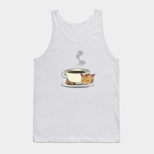 Kitty and Coffee Tee Tank Top